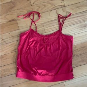NWOT Marc Jacobs spaghetti strap red tie cami